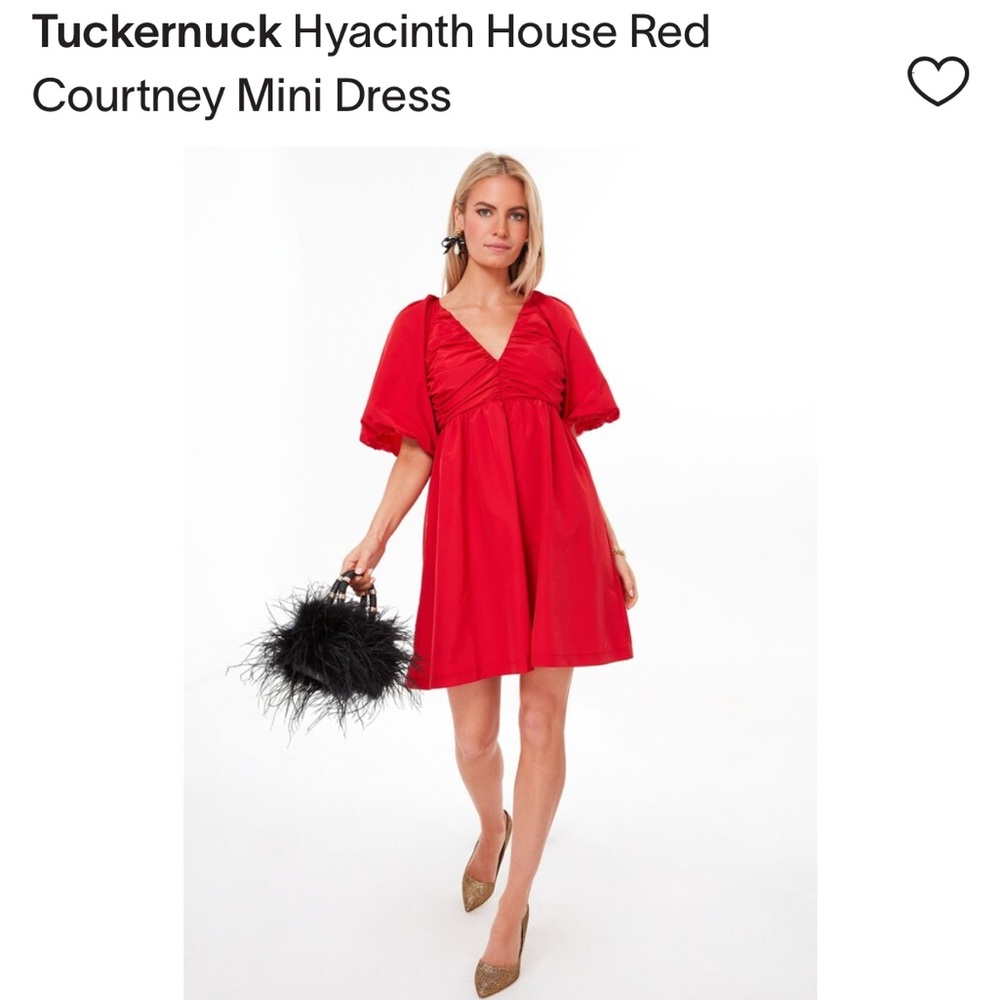 Tuckernuck Hyacinth House Red Courtney Dress sz M